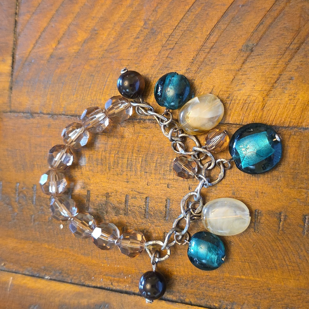 Elegant Beaded Charm Bracelet